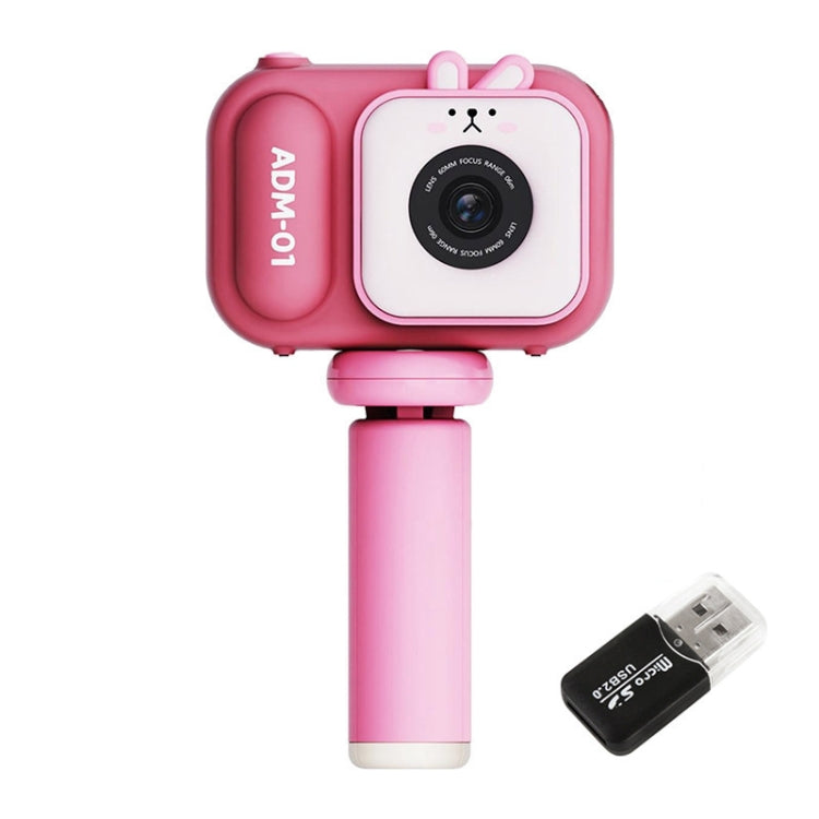2.4 Inch IPS Screen 48MP Dual Lens Kids Digital Camera Mini Video Camera With 32G TF Card Pink Bunny - Children Cameras by PMC TechLife | Online Shopping South Africa | PMC TechLife | Buy Now Pay Later Mobicred