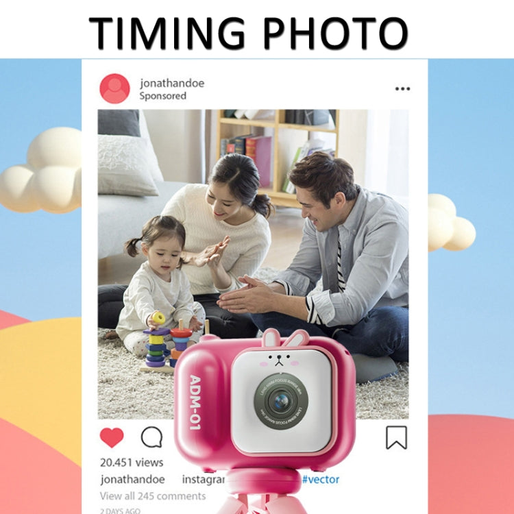 2.4 Inch IPS Screen 48MP Dual Lens Kids Digital Camera Mini Video Camera Without TF Card Blue Fox - free shipping - PMC TechLife - Order now!