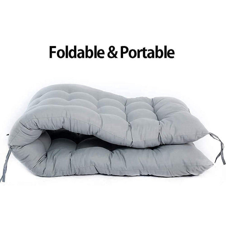 155x48x8cm Thickened Soft Home Recliner Cushions Garden Rocking Chair Cushions(Grey) - free shipping - PMc TechLife - Order now!