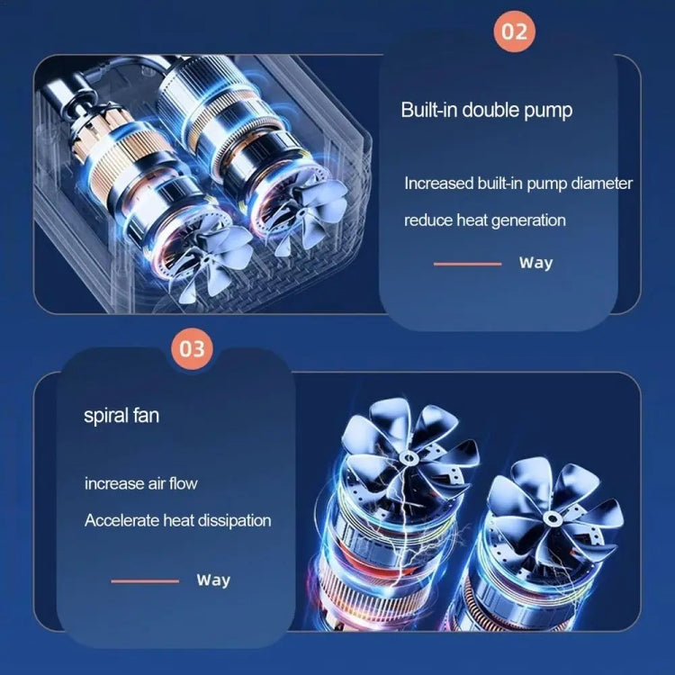 Car Inflatable Pump Portable Mini Car Tire High Power High Pressure Inflatable Pump, Specification: Wired - Inflatable Pump by PMC TechLife | Online Shopping South Africa | PMC TechLife | Buy Now Pay Later Mobicred