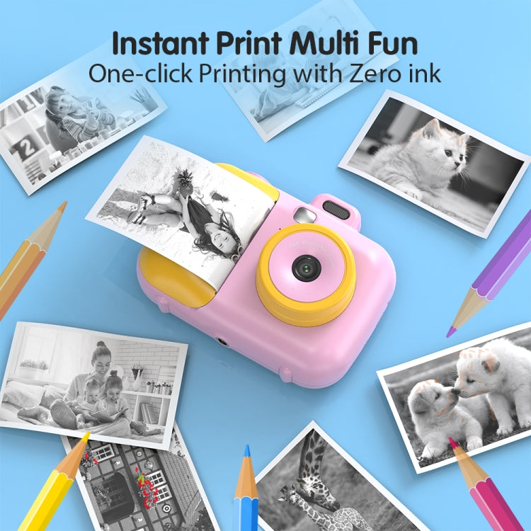 2.4-Inch Smart Digital Kids Thermal Printing Camera With Printing Paper, Color: 503AF Pink Focus - Children Cameras by PMC TechLife | Online Shopping South Africa | PMC TechLife | Buy Now Pay Later Mobicred