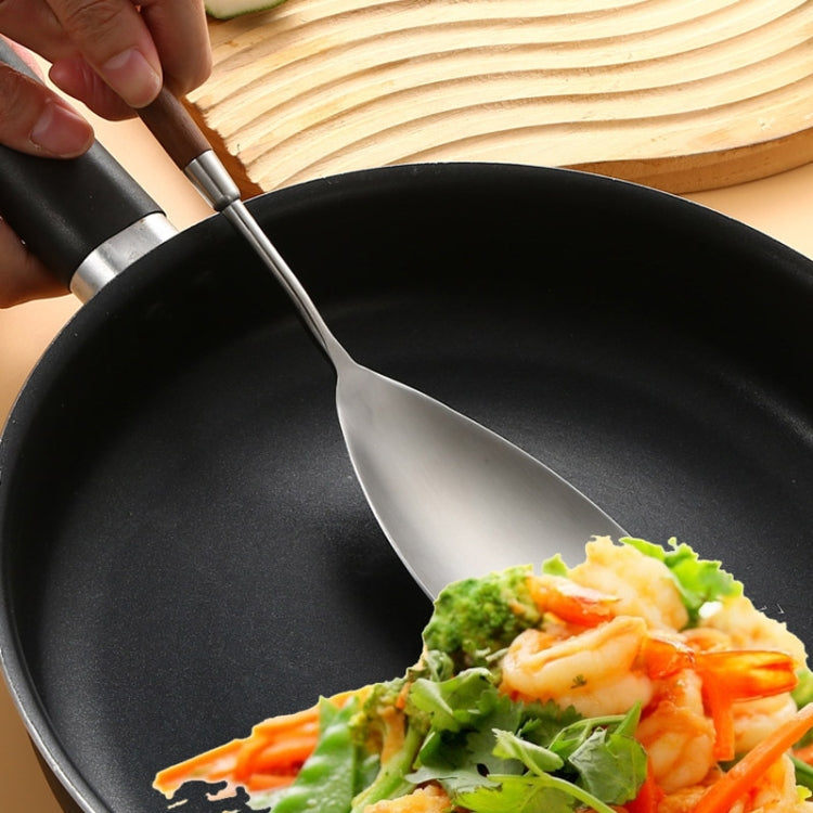 304 Stainless Steel Walnut Handle Cooking Tools Home Restaurant Kitchen Gadgets, Style: Frying Spatula - Cooking Tools by PMC TechLife | Online Shopping South Africa | PMC TechLife | Buy Now Pay Later Mobicred