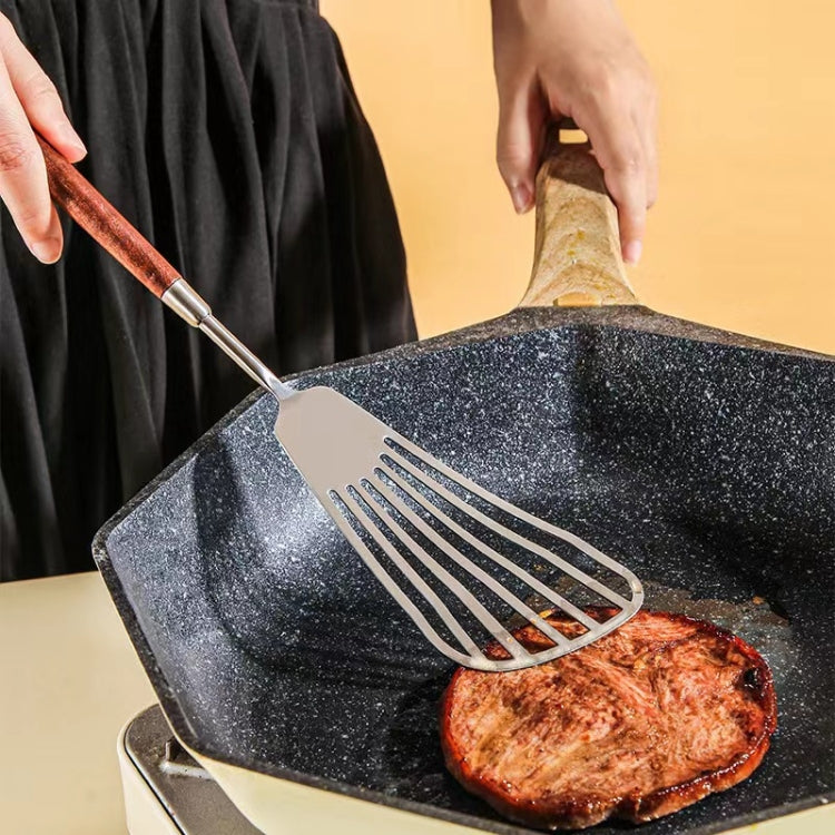 304 Stainless Steel Walnut Handle Cooking Tools Home Restaurant Kitchen Gadgets, Style: Cake Spatula - Cooking Tools by PMC TechLife | Online Shopping South Africa | PMC TechLife | Buy Now Pay Later Mobicred