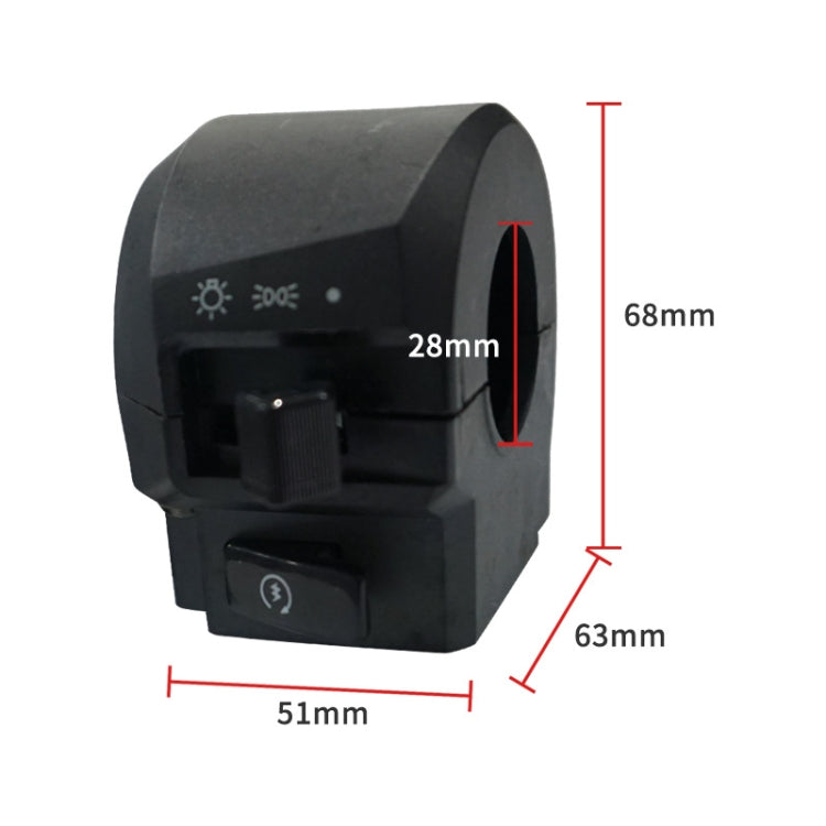 For Yamaha YBR125 Motorcycle Modification Left and Right Handlebar Switch Assembly - Grips by PMC Jewellery | Online Shopping South Africa | PMC Jewellery | Buy Now Pay Later Mobicred