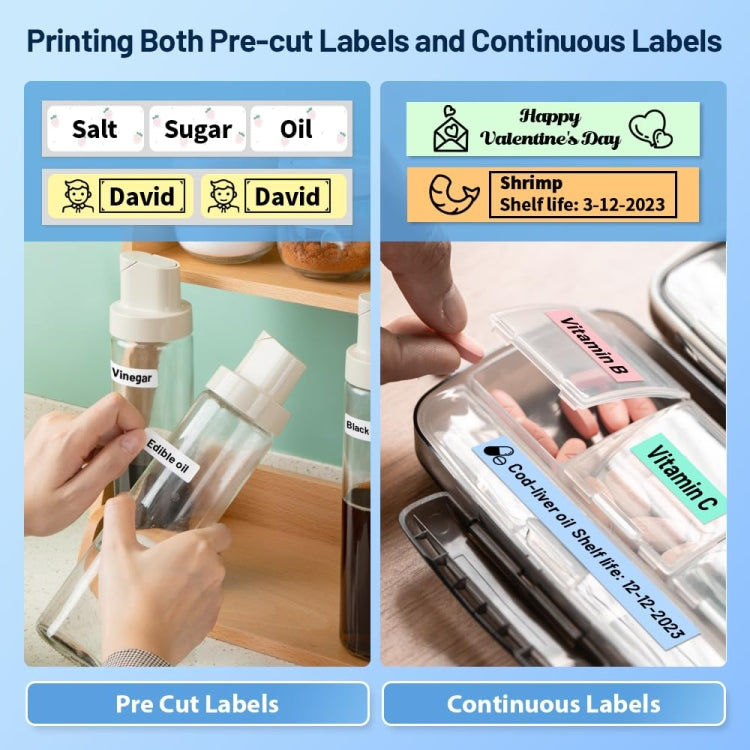 Phomemo D30 Thermal Label Printer Portable Bluetooth Mini Label Maker Machine With 1 Roll Paper Black - free shipping - PMC TechLife - Order now!