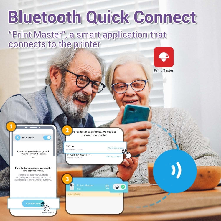 Phomemo D30 Thermal Label Printer Portable Bluetooth Mini Label Maker Machine With 3 Rolls Paper Pink - Receipt Printers by Phomemo | Online Shopping South Africa | PMC TechLife | Buy Now Pay Later Mobicred