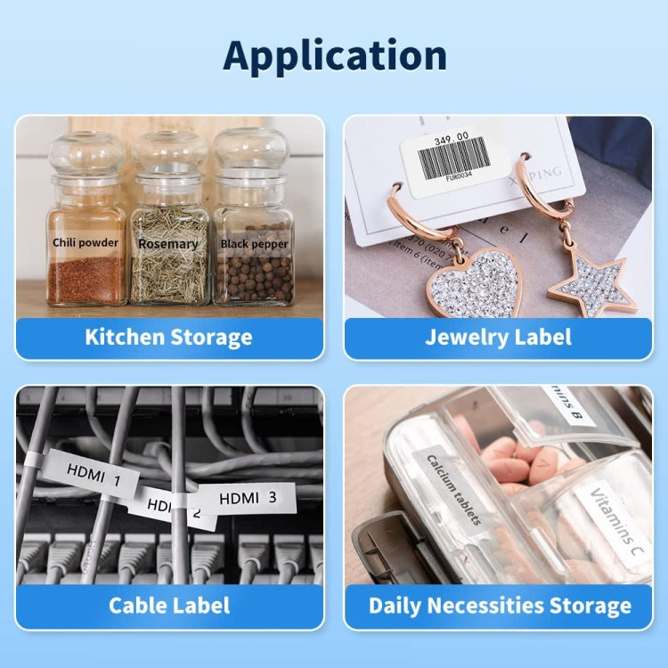 Phomemo D30 Thermal Label Printer Portable Bluetooth Mini Label Maker Machine With 5 Rolls Paper Green - free shipping - PMC TechLife - Order now!