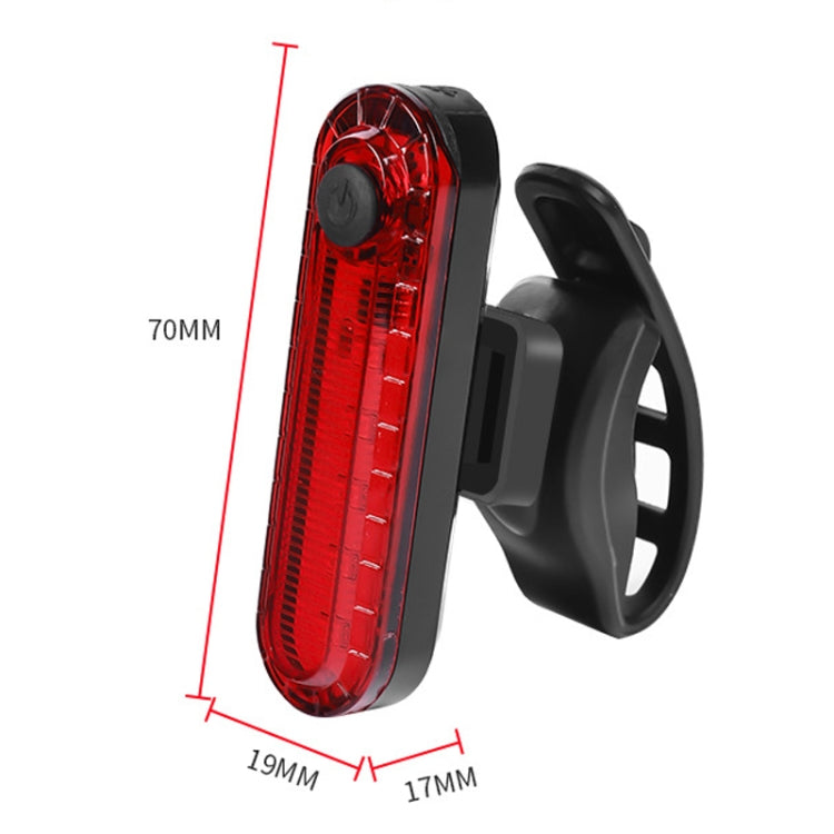Mountain Bike Night Riding Warning Lamp Bicycle USB Charging Tail Light(Red) - Taillights by PMC TechLife | Online Shopping South Africa | PMC TechLife | Buy Now Pay Later Mobicred