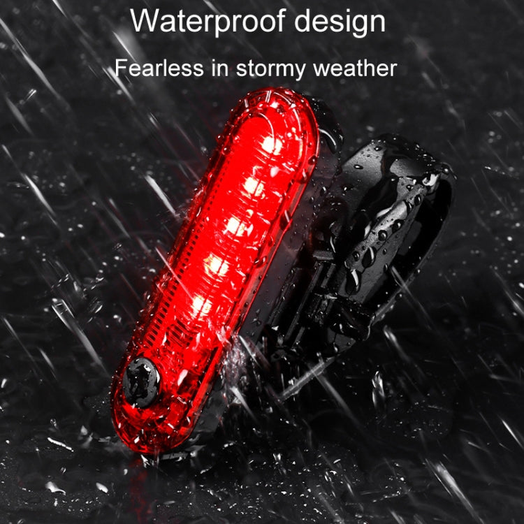 Mountain Bike Night Riding Warning Lamp Bicycle USB Charging Tail Light(Red) - Taillights by PMC TechLife | Online Shopping South Africa | PMC TechLife | Buy Now Pay Later Mobicred