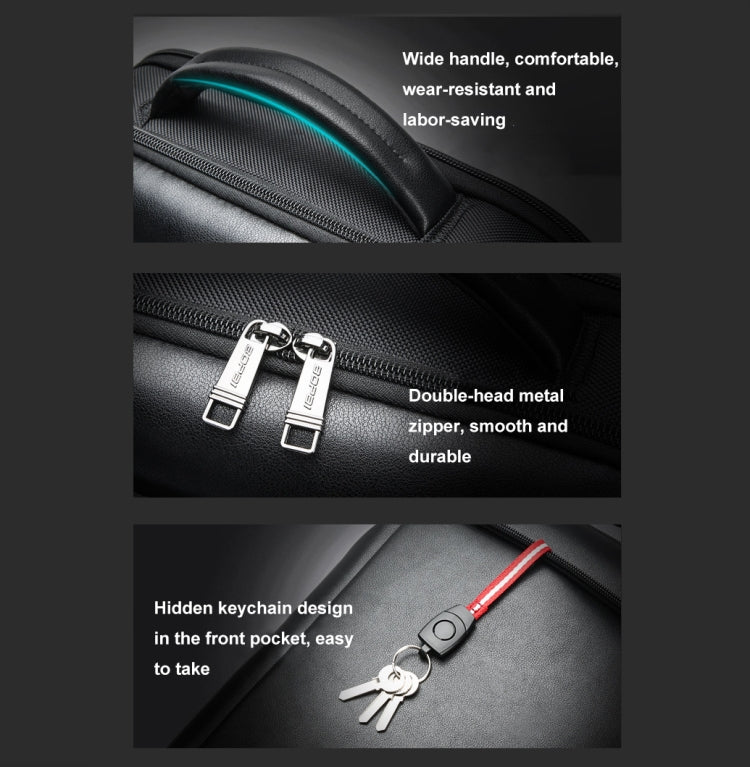 Bopai 61-53111 Large-capacity Waterproof Business Laptop Backpack With USB+Type-C Port(Black) - free shipping - PMC Jewellery - Order now!