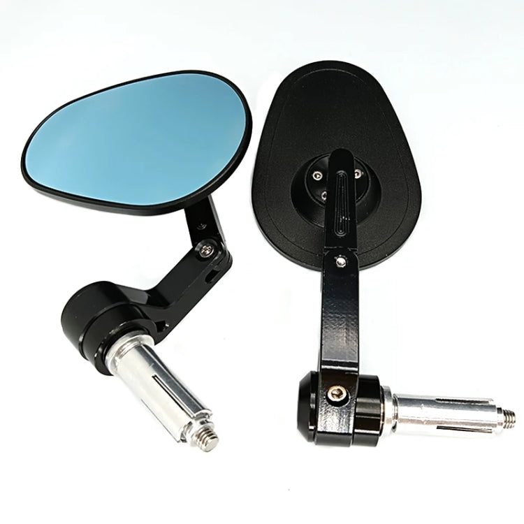 Motorcycle Aluminum Alloy Foldable Rearview Mirror(Black) - Side Mirrors by PMC TechLife | Online Shopping South Africa | PMC TechLife | Buy Now Pay Later Mobicred