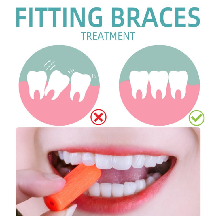 Fawnmum 2pcs /Box Handheld Hollow Cylinder Orthodontic Bite Sticks(Orange) - free shipping - PMc TechLife - Order now!