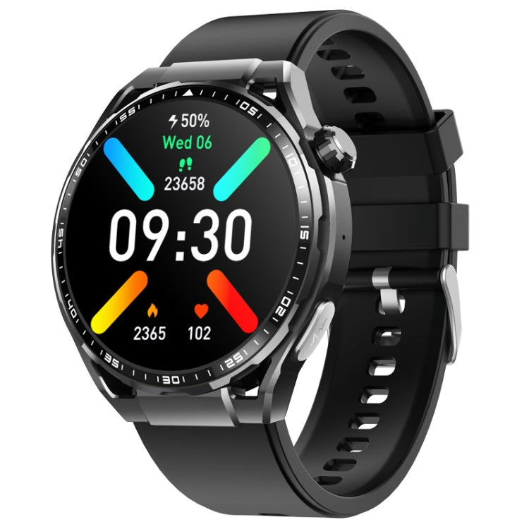 F200 Smart Health Watch ECG Electrocardiogram Blood Sugar Monitoring 1.55 Inch Round Screen, Color: Black Silicone - Smart Watches by PMC TechLife | Online Shopping South Africa | PMC TechLife | Buy Now Pay Later Mobicred