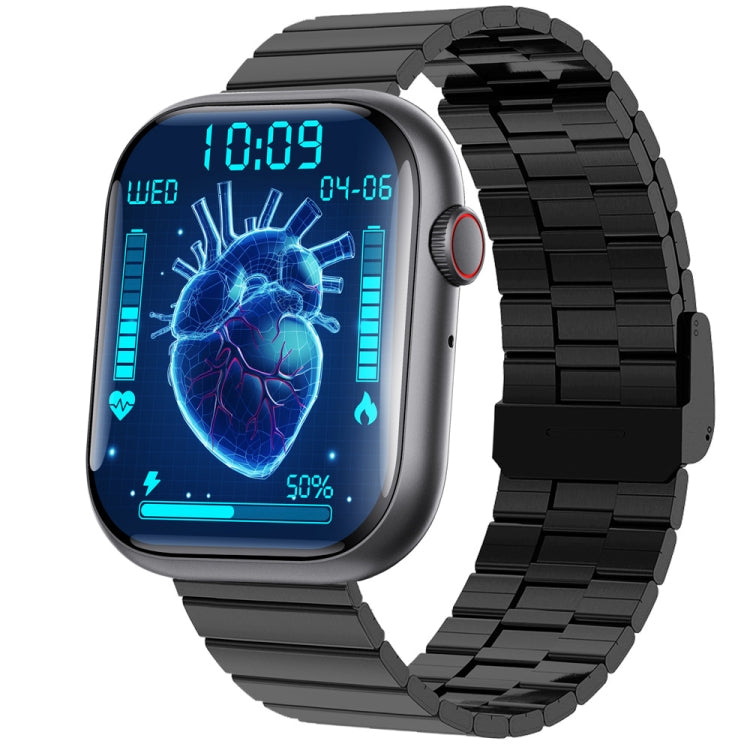 F70  2.1 Inch Screen Smart Watch With Blood Sugar/Blood Oxygen Monitoring /SOS Alarm/100+ Sports Modes, Color: Black Bamboo - Smart Watches by PMC TechLife | Online Shopping South Africa | PMC TechLife | Buy Now Pay Later Mobicred