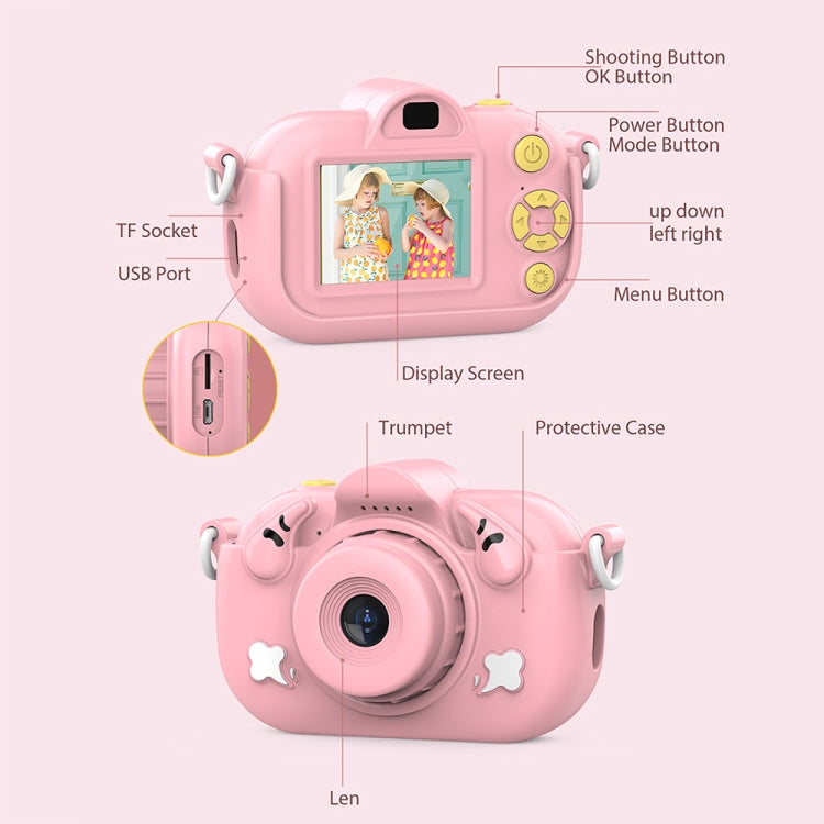 DC501 2.0-Inch 4X Zoom HD Digital Camera Mini Children Photography Camera, Color: Blue+32G - Children Cameras by PMC TechLife | Online Shopping South Africa | PMC TechLife | Buy Now Pay Later Mobicred