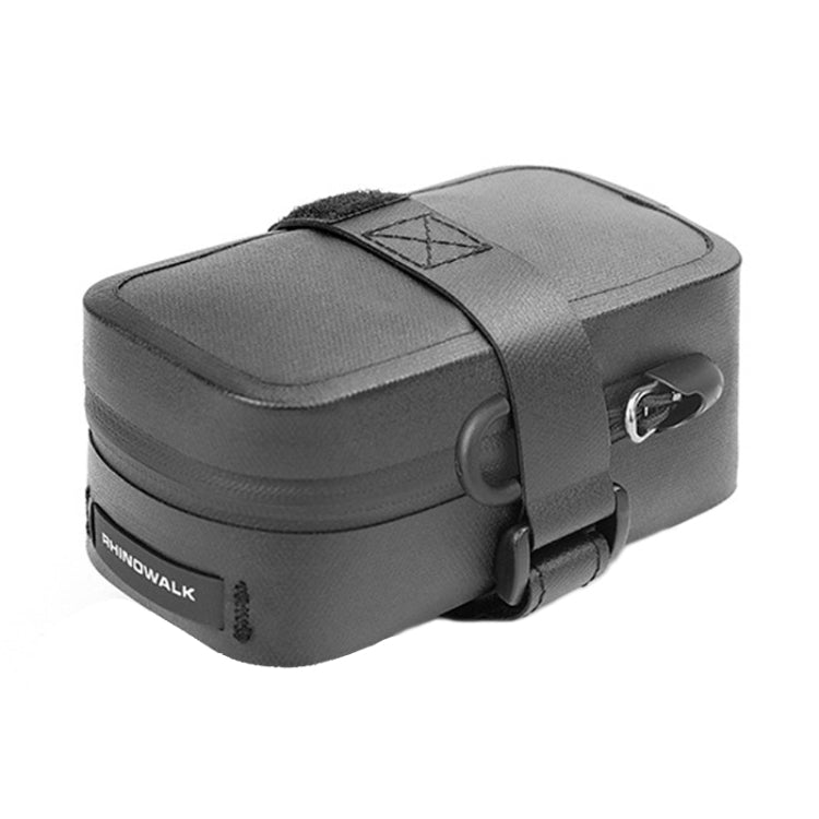 Rhinowalk RK5200 0.39L Bicycle Lightweight Waterproof Tail Bag Outdoor Cycling TPU Saddle Bag(Black) - Bicycle Bags by Rhinowalk | Online Shopping South Africa | PMC TechLife | Buy Now Pay Later Mobicred