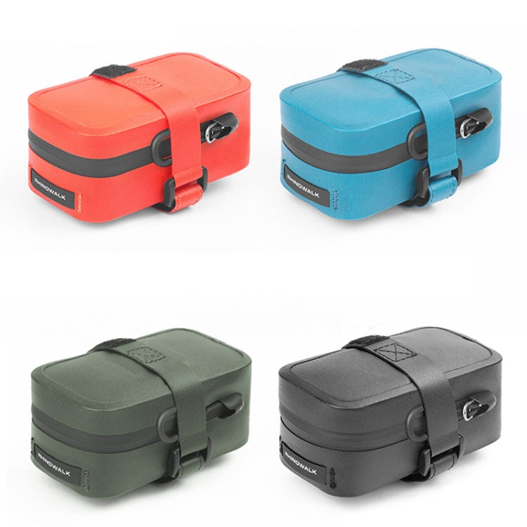 Rhinowalk RK5200 0.39L Bicycle Lightweight Waterproof Tail Bag Outdoor Cycling TPU Saddle Bag(Orange) - Bicycle Bags by Rhinowalk | Online Shopping South Africa | PMC TechLife | Buy Now Pay Later Mobicred