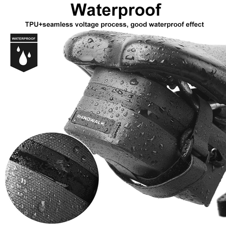 Rhinowalk RK5200 0.39L Bicycle Lightweight Waterproof Tail Bag Outdoor Cycling TPU Saddle Bag(Green) - free shipping - PMC TechLife - Order now!