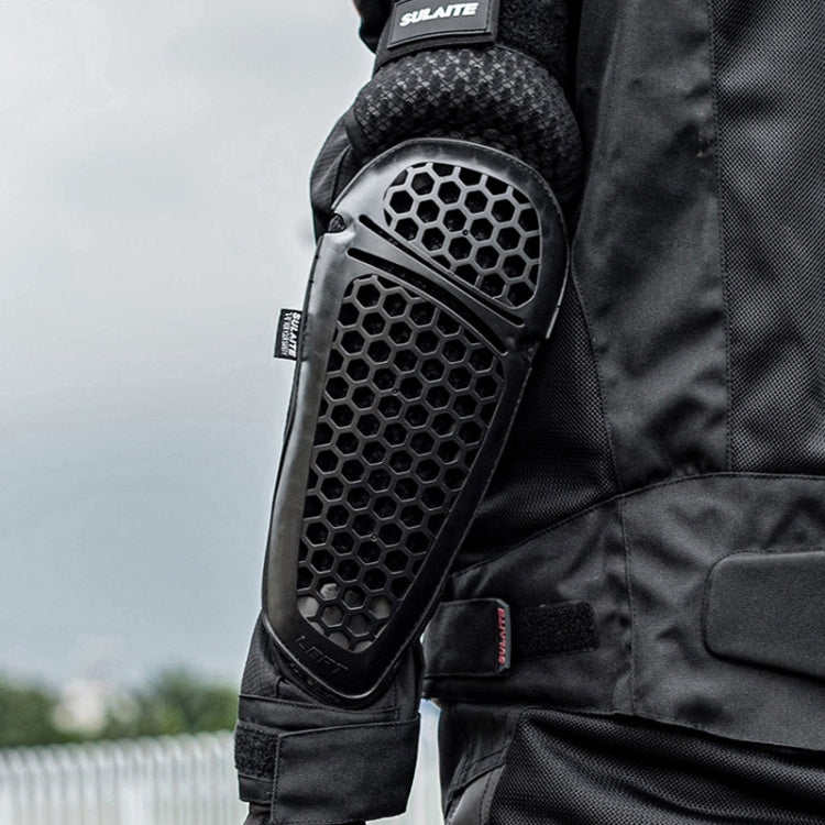 SULAITE Cycling Honeycomb Breathable Heat Dissipation Motorcycle Adjustable Protective Gear, Style: 2pcs /Set Elbow Pads - free shipping - PMC TechLife - Order now!