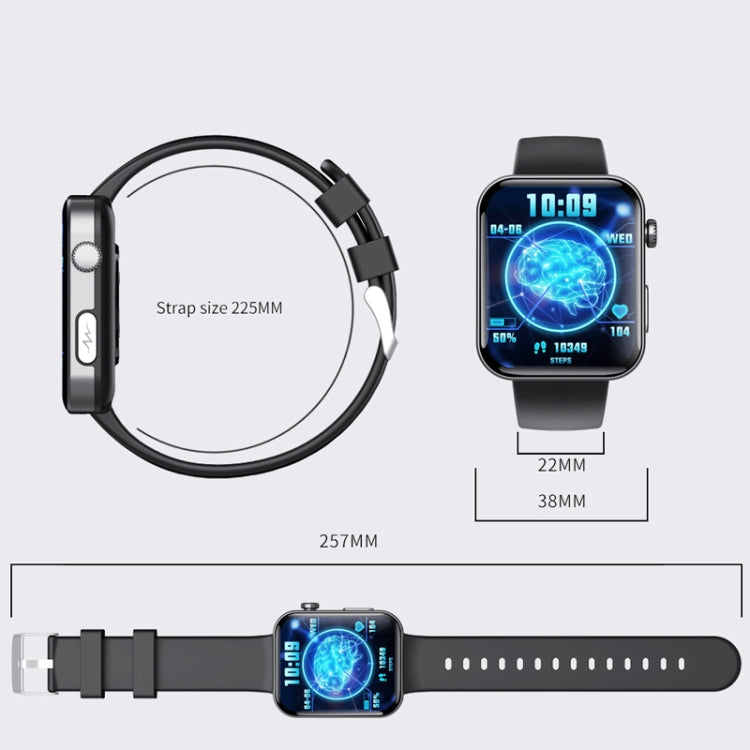 F300  2.1-Inch Screen Smart Watch Supports Bluetooth Calls/ECG/Blood Composition Analysis/50+ Sports Modes, Color: Black Brown Leather - free shipping - PMC TechLife - Order now!