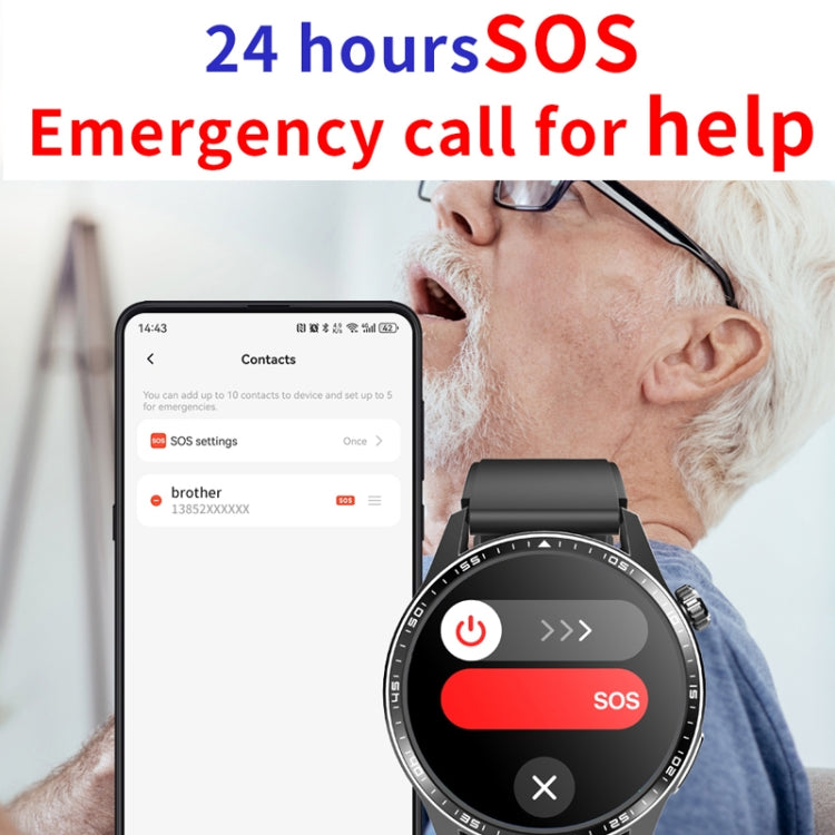 F400  1.55 Inch Screen Smart Watch Support ECG/ Blood Oxygen / Blood Sugar / 150+ Sports Mode, Color: Black Leather - Smart Watches by PMC TechLife | Online Shopping South Africa | PMC TechLife | Buy Now Pay Later Mobicred