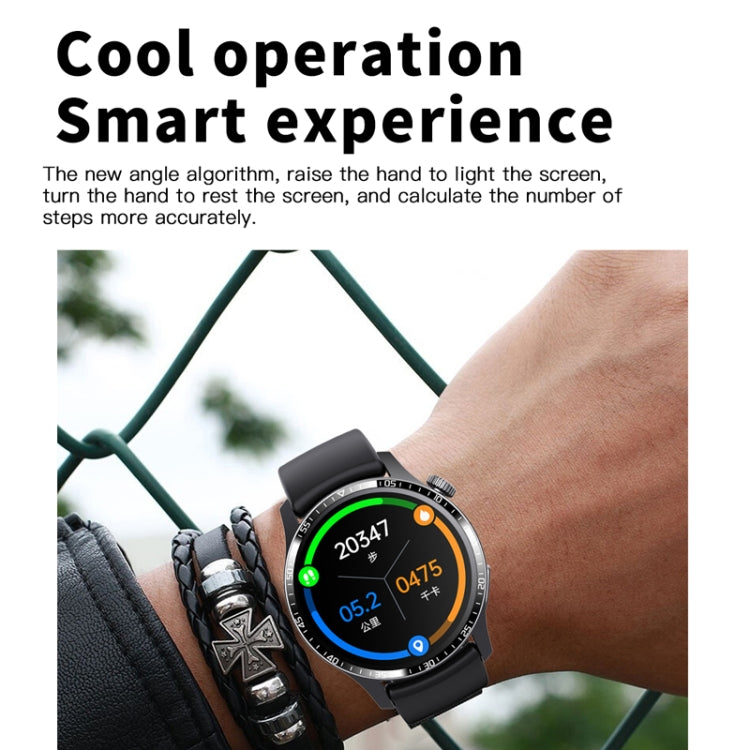 F207 Smart Watch 1.35-Inch Narrow Edge Screen Supports Bluetooth Calls / 24H Health Monitoring / 150+ Sports Modes, Color: Black Leather - free shipping - PMC TechLife - Order now!