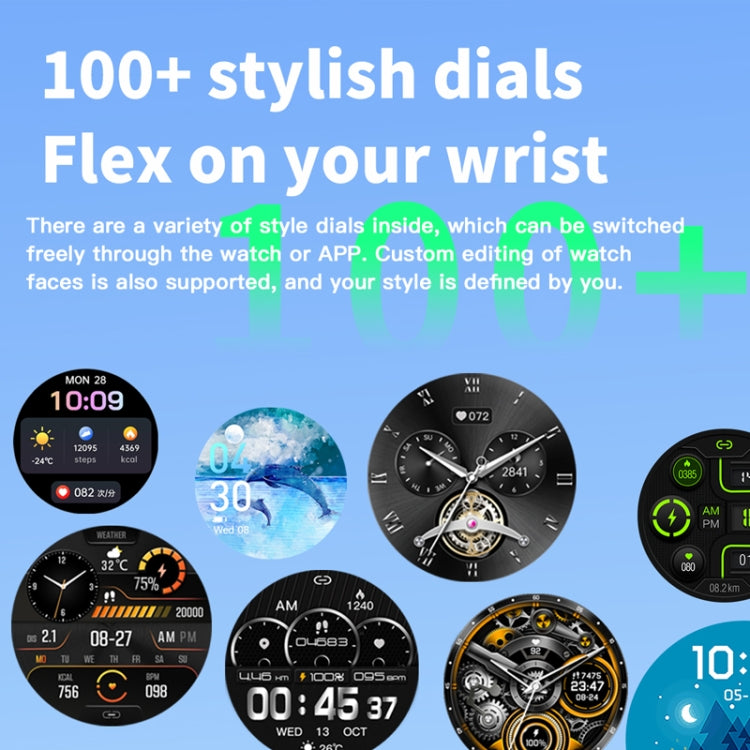 F207 Smart Watch 1.35-Inch Narrow Edge Screen Supports Bluetooth Calls / 24H Health Monitoring / 150+ Sports Modes, Color: Black Leather - free shipping - PMC TechLife - Order now!
