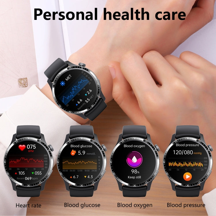 F207 Smart Watch 1.35-Inch Narrow Edge Screen Supports Bluetooth Calls / 24H Health Monitoring / 150+ Sports Modes, Color: Black Leather - free shipping - PMC TechLife - Order now!