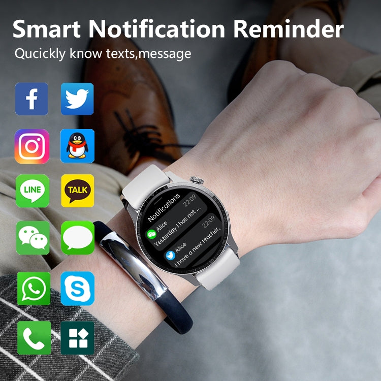 F207 Smart Watch 1.35-Inch Narrow Edge Screen Supports Bluetooth Calls / 24H Health Monitoring / 150+ Sports Modes, Color: Black Leather - free shipping - PMC TechLife - Order now!