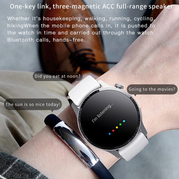 F207 Smart Watch 1.35-Inch Narrow Edge Screen Supports Bluetooth Calls / 24H Health Monitoring / 150+ Sports Modes, Color: Silver Bamboo - Smart Watches by PMC TechLife | Online Shopping South Africa | PMC TechLife | Buy Now Pay Later Mobicred