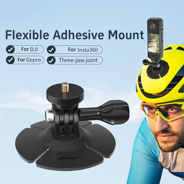 aMagisn Flexible Adhesive Mount for DJI / GoPro / Insta360 and Other Action Cameras - Helmet Mount by aMagisn | Online Shopping South Africa | PMC TechLife | Buy Now Pay Later Mobicred