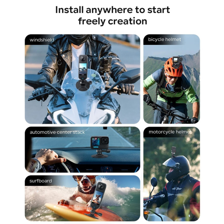 aMagisn Flexible Adhesive Mount for DJI / GoPro / Insta360 and Other Action Cameras - Helmet Mount by aMagisn | Online Shopping South Africa | PMC TechLife | Buy Now Pay Later Mobicred