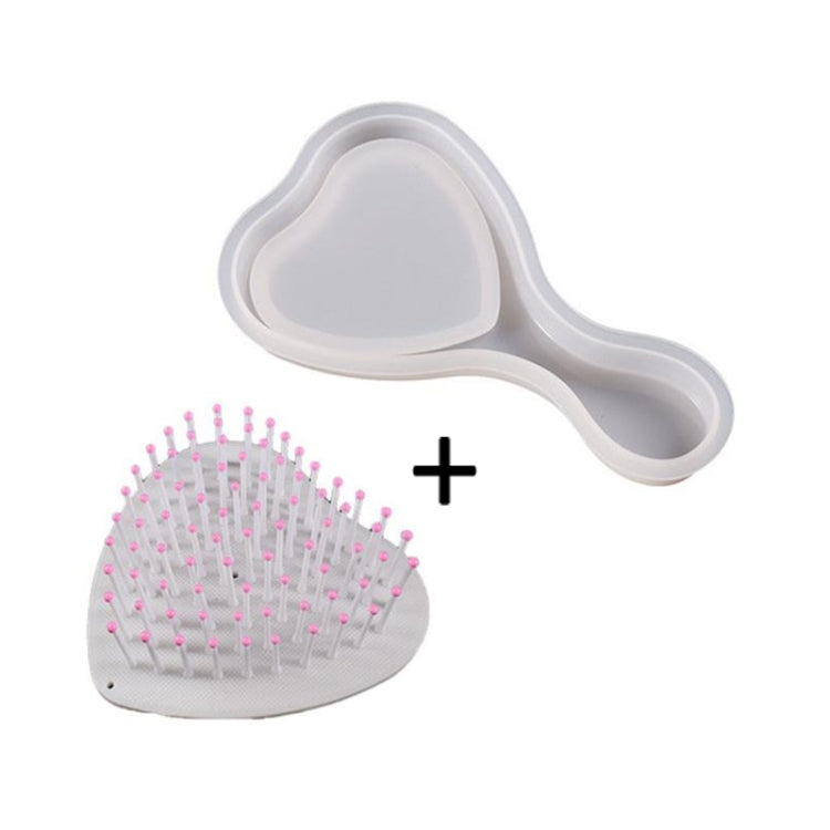 Air Cushion Comb Set Silicone Mold DIY Epoxy Resin Craft Making Mold, Spec: Heart Shape 006 - free shipping - PMc TechLife - Order now!