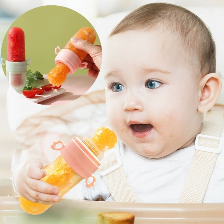 Portable Dual-purpose Baby Food Feeding Spoon Fruit Vegetable Silicone Feeding Pacifier Bottle(Nano-silver) - Cups & Silicone Nipple by PMc TechLife | Online Shopping South Africa | PMc TechLife | Buy Now Pay Later Mobicred