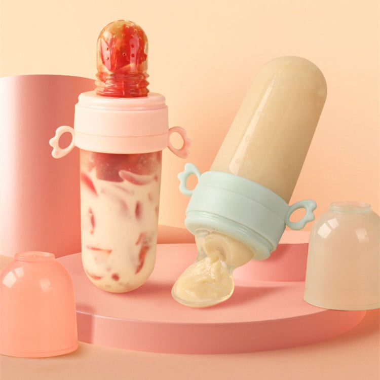 Portable Dual-purpose Baby Food Feeding Spoon Fruit Vegetable Silicone Feeding Pacifier Bottle(Nano-silver) - Cups & Silicone Nipple by PMc TechLife | Online Shopping South Africa | PMc TechLife | Buy Now Pay Later Mobicred