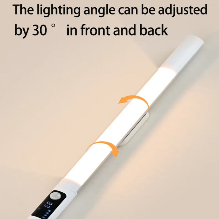 Rechargeable Under Cabinet LED Motion Sensor Night Light with Digital Display 1200mAH(Black) - Sensor LED Lights by PMC TechLife | Online Shopping South Africa | PMC TechLife | Buy Now Pay Later Mobicred