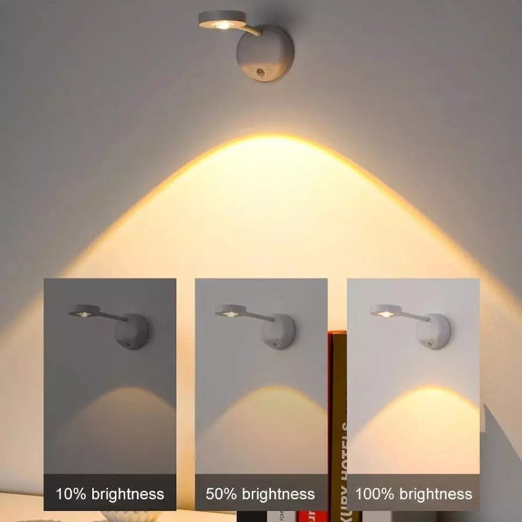 Rechargeable LED Motion Sensor Wireless Spotlight Dimmable Picture Light 1200mAH(White) - Sensor LED Lights by PMC TechLife | Online Shopping South Africa | PMC TechLife | Buy Now Pay Later Mobicred