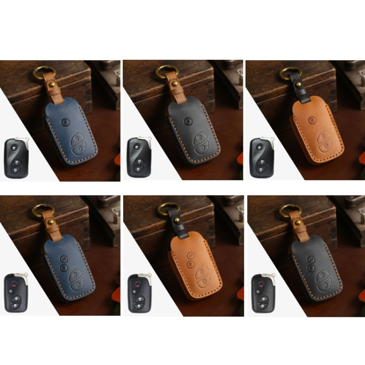 For Lexus RX270/ES240/LX570 Hallmo Car Key Cover, Color: 3 Keys Black - Car Key Cases by Hallmo | Online Shopping South Africa | PMC TechLife | Buy Now Pay Later Mobicred