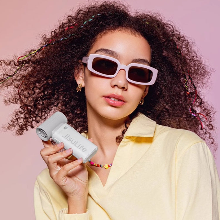 JisuLife Life9 High Speed Handheld Small Fan Mini Portable USB Rechargeable Desktop Cooling Electric Fan, Battery Capacity: 3600mAh(Gray) - free shipping - PMC Jewellery - Order now!