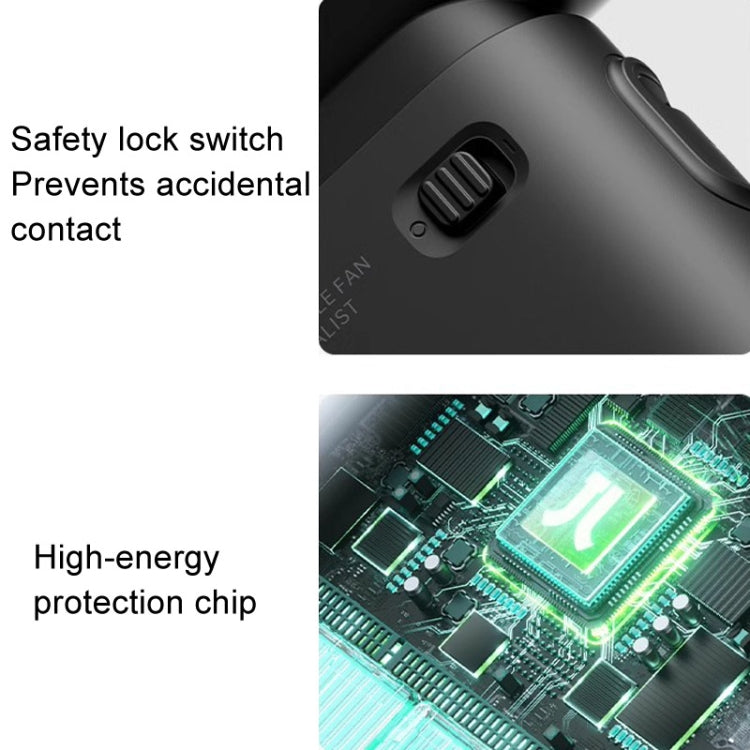 JisuLife Life9 High Speed Handheld Small Fan Mini Portable USB Rechargeable Desktop Cooling Electric Fan, Battery Capacity: 3600mAh(Gray) - free shipping - PMC Jewellery - Order now!