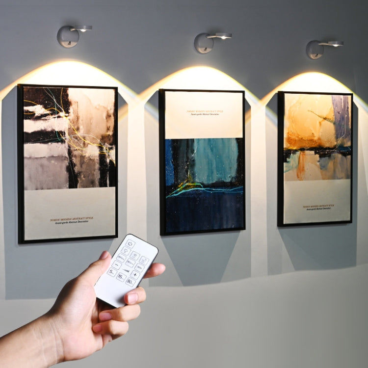 Rechargeable LED Motion Sensor Wireless Spotlight With Remote Control 2000mAH Black - free shipping - PMC TechLife - Order now!