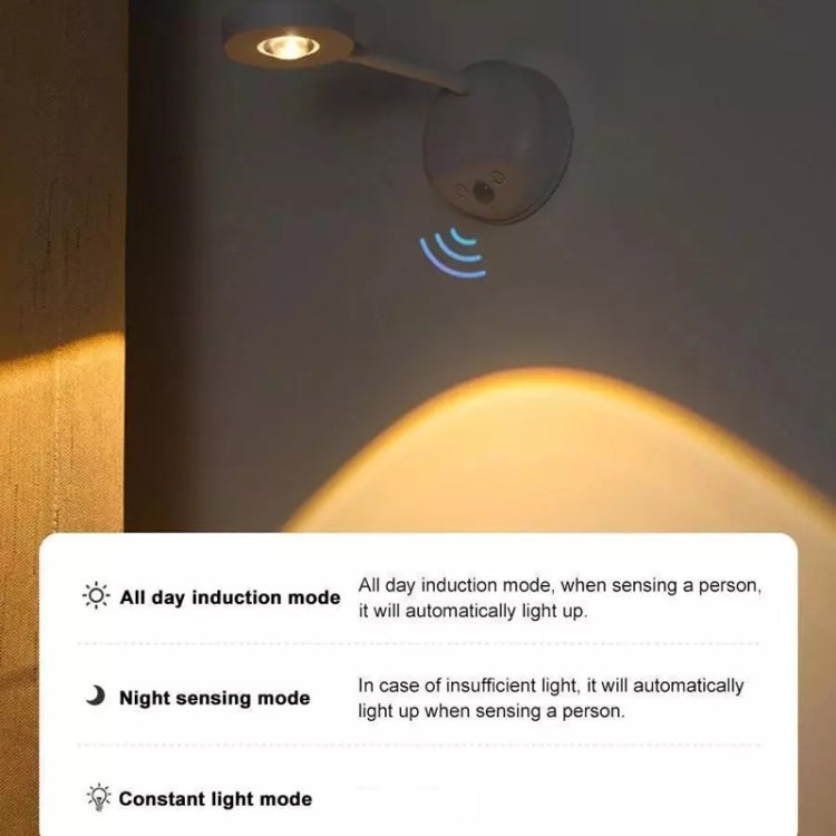 Rechargeable LED Motion Sensor Wireless Spotlight With Remote Control 1200mAH White - Sensor LED Lights by PMC TechLife | Online Shopping South Africa | PMC TechLife | Buy Now Pay Later Mobicred