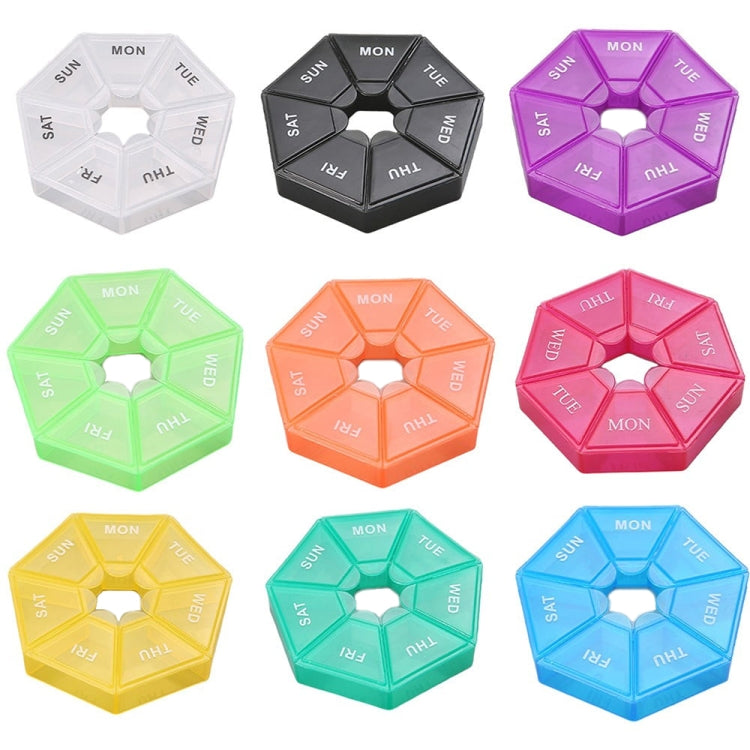 2pcs Portable Transparent Moisture-Proof Weekly 7-grids Pill Storage Box(White) - free shipping - PMC TechLife - Order now!