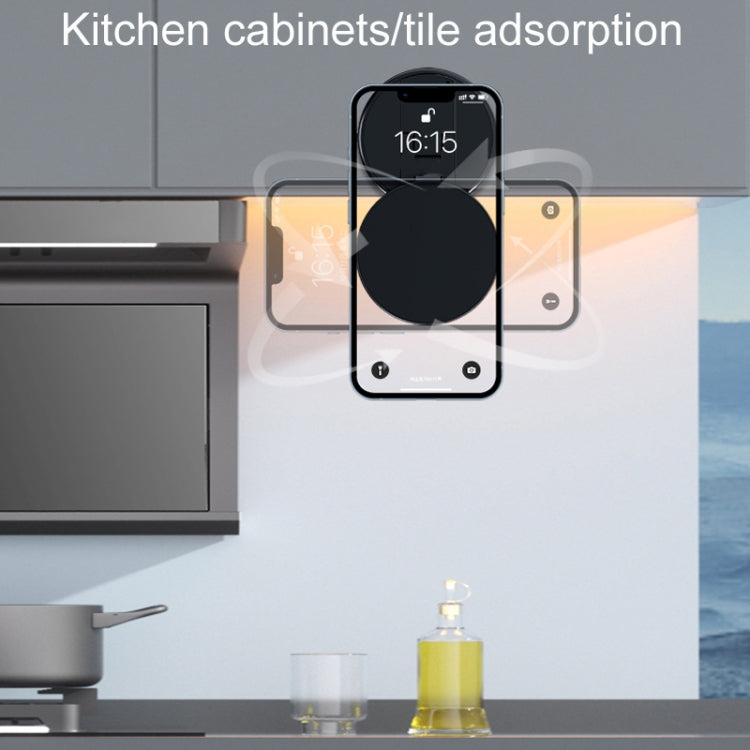 AIMITE X10Q Vacuum Adsorption Car Dashboard Center Console Navigation Mounting Bracket(Silver) - free shipping - PMC Jewellery - Order now!