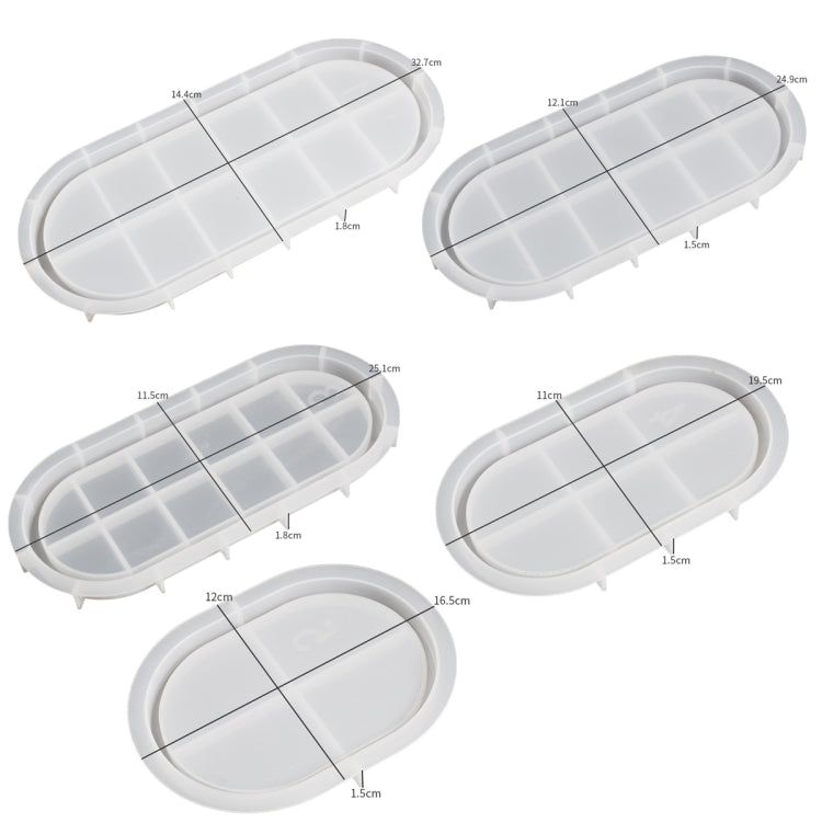 DIY Epoxy Oval Tray Dish Mold Silicone Mold for Flower Pot Base, Spec: 004 - free shipping - PMc TechLife - Order now!