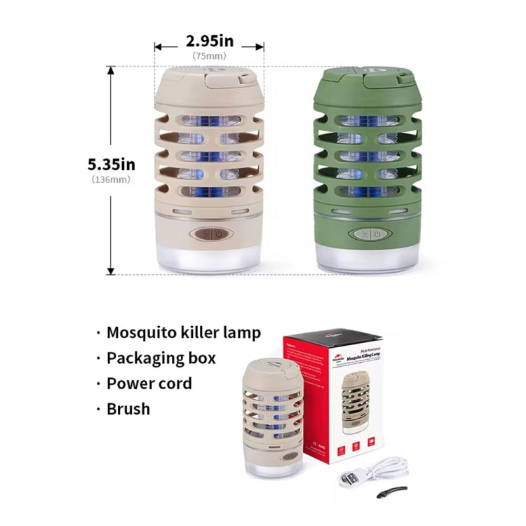 Naturehike Lighting Mosquito Killer Outdoor Camping Waterproof Mosquito Repellent Lamp(Khaki) - free shipping - PMC Jewellery - Order now!