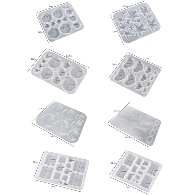 DIY Epoxy Resin Three-Dimensional Geometric Pendant Earring Silicone Mold, Spec: Heart - free shipping - PMc TechLife - Order now!