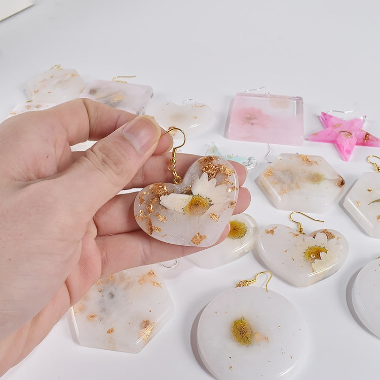 DIY Epoxy Resin Three-Dimensional Geometric Pendant Earring Silicone Mold, Spec: Moon - free shipping - PMc TechLife - Order now!