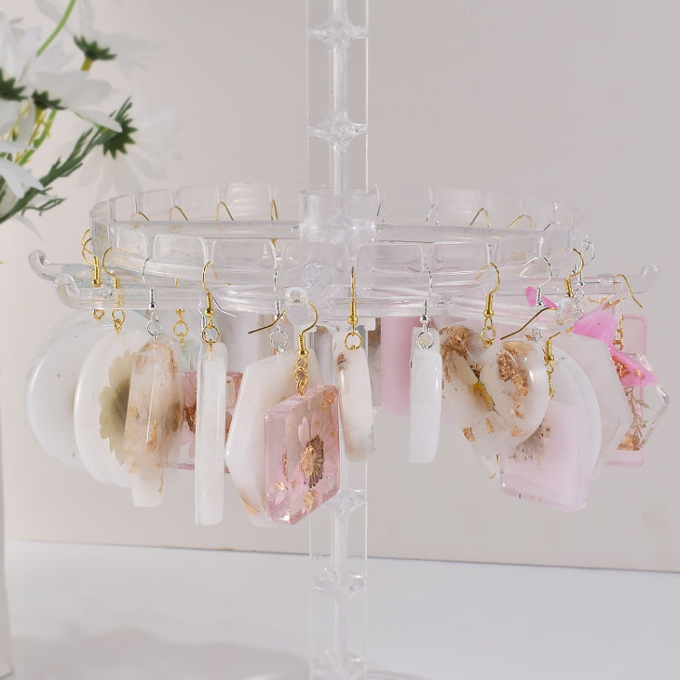 DIY Epoxy Resin Three-Dimensional Geometric Pendant Earring Silicone Mold, Spec: Moon - free shipping - PMc TechLife - Order now!