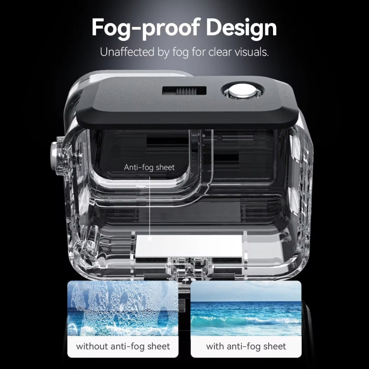 For Insta360 Ace Pro Camera TELESIN 45m Waterproof Case Underwater Diving Housing Cover - Case & Bags by TELESIN | Online Shopping South Africa | PMC TechLife | Buy Now Pay Later Mobicred
